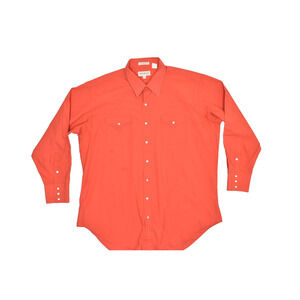 Vintage Sheplers Western Shirt Size 18-35 Tall W/ Stain Cowboy